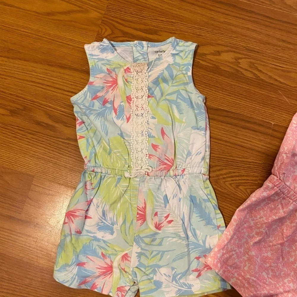 Set of 2 Carters Summer Jumpers size 18 Months (DO)
